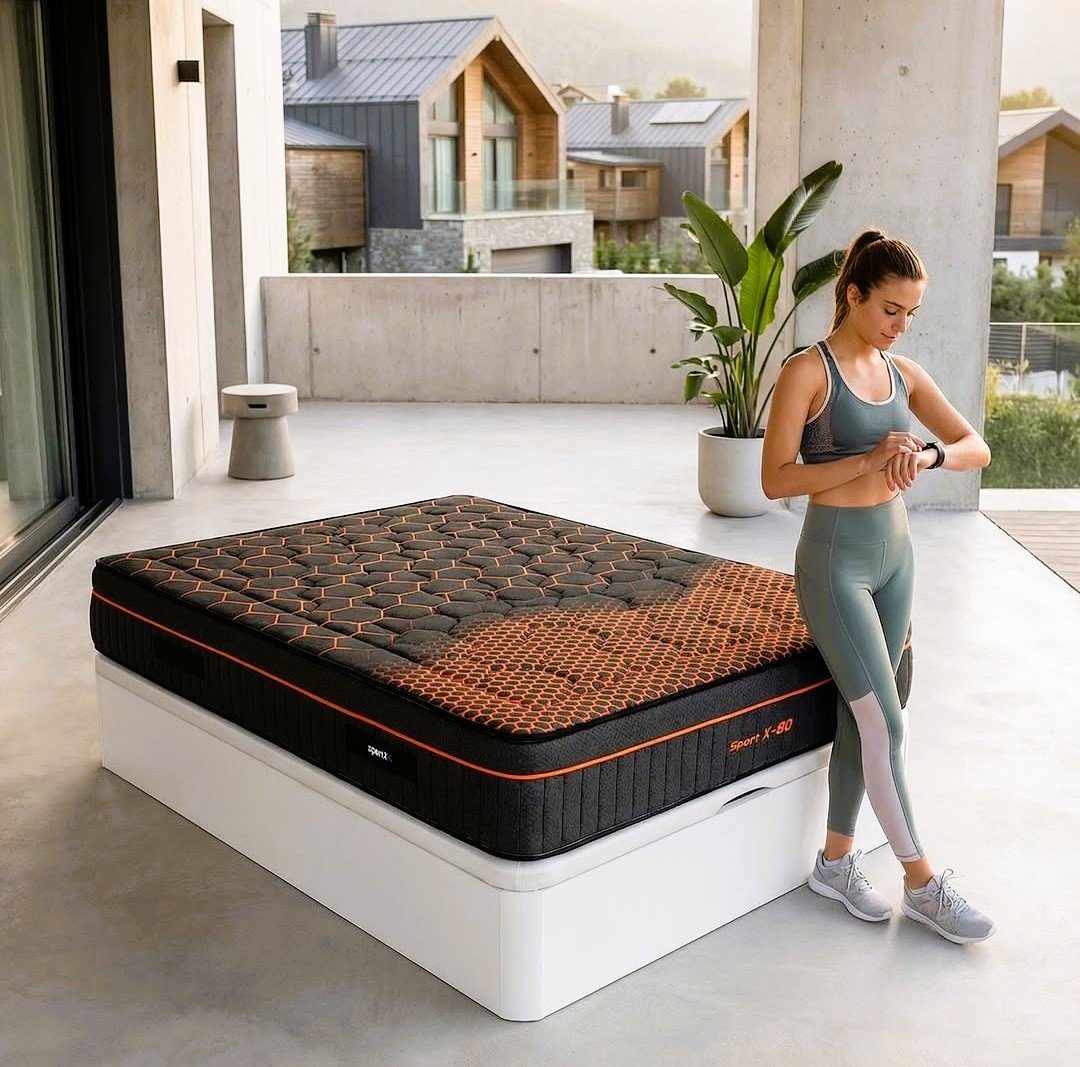 ✨💪 A RELAXIA ANDORRA et presentem el matalàs KORFLEX pensat per a qui viu amb intensitat: el X80 SPORT de KORFLEX. El teu entrenament no acaba al gimnàs, acaba al descans. I aquest matalàs està dissenyat per oferir una recuperació muscular real, perfecta per a ritmes de vida actius. El seu teixit “Resisteix” Bioceramic incorpora fils amb bio ceràmics que estimulen la regeneració cel·lular mentre dorms, ajudant el cos a recuperar-se de manera natural. A més, combina un nucli d’alta densitat amb una capa viscoelàstica tècnica que alleuja la pressió a les espatlles i l’esquena, proporcionant un descans profund i reparador. Amb 31 cm d’alçada i una fermesa mitjana equilibrada, el X80 SPORT és el suport ergonòmic que el teu cos necessita després d’un dia intens. ✨ Fabricat a Espanya i disponible a RELAXIA ANDORRA.   El descans que impulsa el teu rendiment. #recuperaciómuscular #bioceramic #colchondeportiu #vidaactiva #rendiment